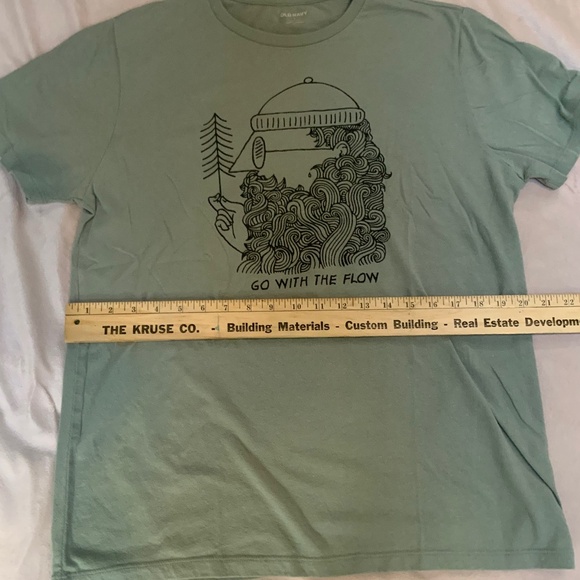 Men’s “Go with the flow” short sleeve t shirt Sz Lg Old Navy - Picture 5 of 6